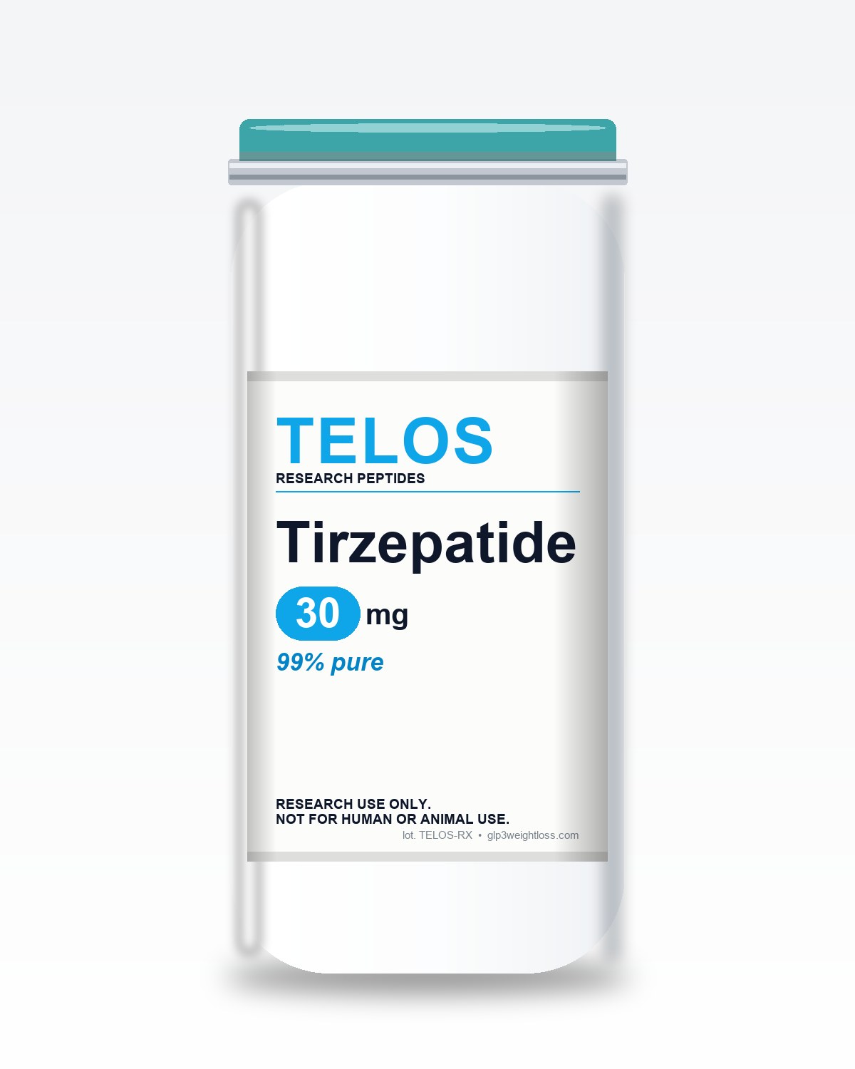 Tirzepatide 30mg research-grade vial